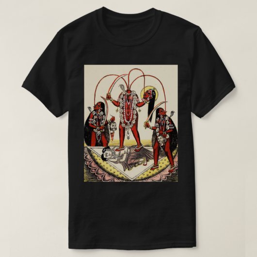 Chhinnamasta Shiva Kali Goddess Deities T-shirt (Design voorkant)