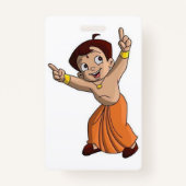 "Chhota Bheem Adventure Klembord: Waar Plezier ont Badge (Achterkant)