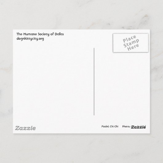 Chi Chi Briefkaart (Achterkant)