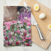 Chi Chi in Flowers - Chihuahua Puppy in Cute Pet Theedoek (Quarter Fold)