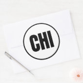 CHI - Chicago Classic Round Sticker (Envelop)