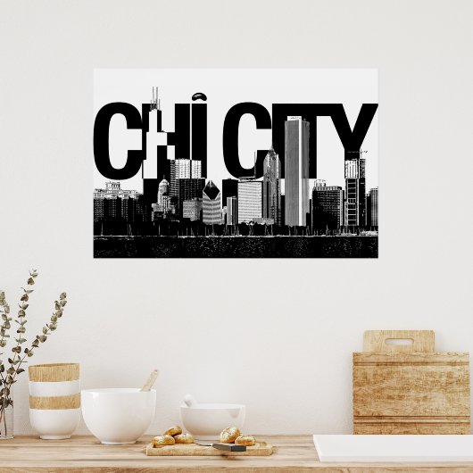 CHI CITY 1 Poster (Keuken)