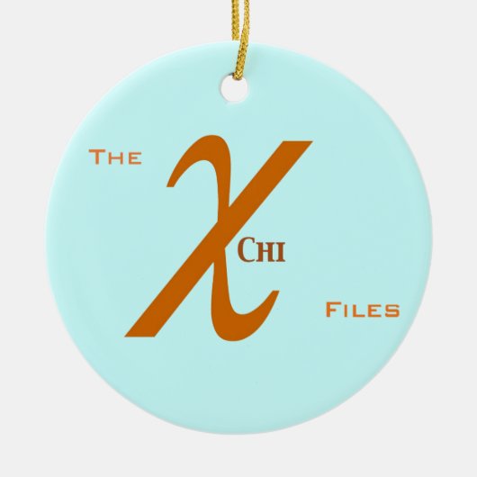 Chi FIles Ornament (Aquamarine) (Voorkant)