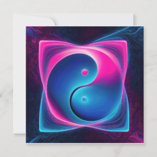 Chi Fusion: Levendige Yin Yang-energieën Feestdagenkaart