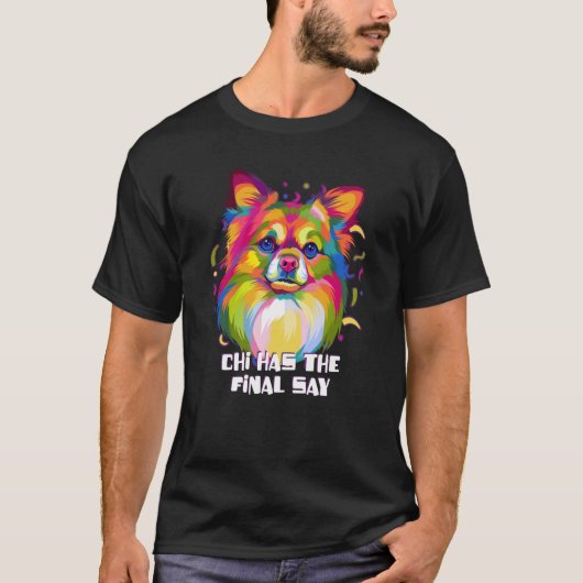 Chi heeft de finale: Chihuahua Dog Dad Chiwawa Fu T-shirt (Voorkant)