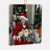 Chi House Rescue Kerstversiering 2024 Keramisch Ornament (Rechts)