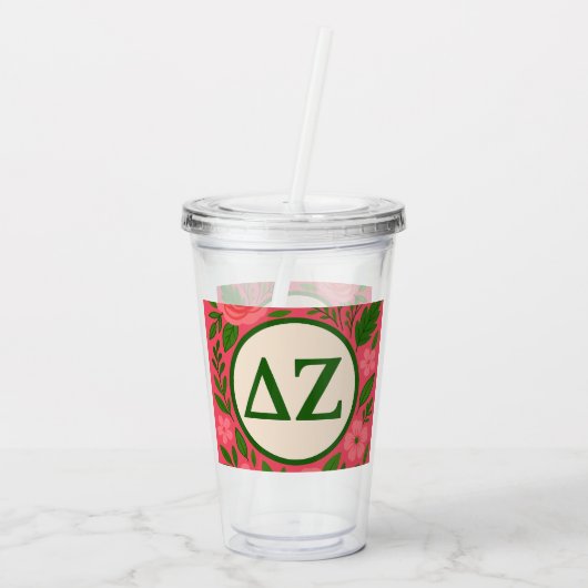 Chi Omega Acryl Drinkbeker (Achterkant)