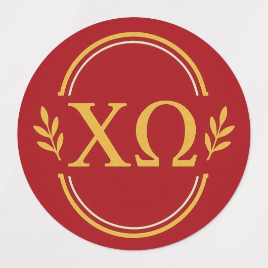 Chi Omega Sorority Stickers (Design 1)