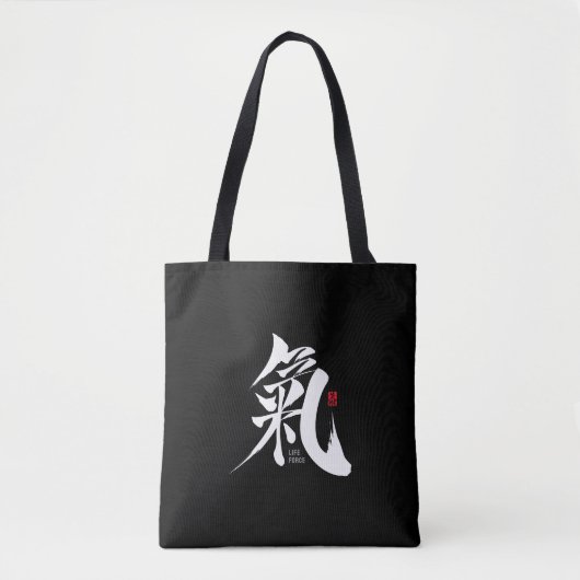 Chi - Qi Kanji Schoudertas Tote Bag (Voorkant)