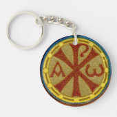 Chi Rho / Alpha Omega Medallion van SNV 36 Sleutelhanger (Voorkant)