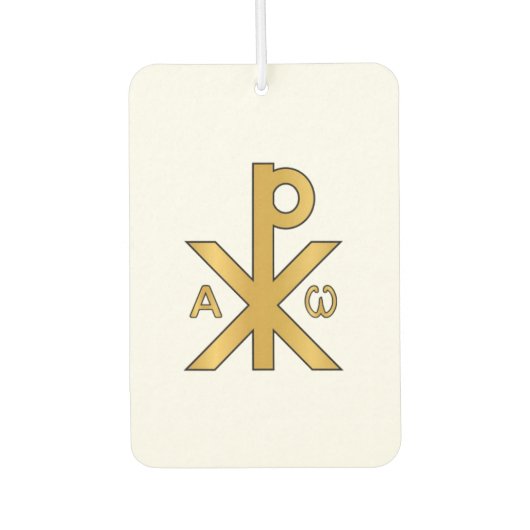 Chi-Rho Alpha Omega Odoramentum Luchtverfrisser (Voorkant)