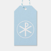 Chi-rho Baptism Cadeaulabel (Voorkant)