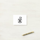 Chi Rho Christelijk symbool Post-it® Notes (Op bureau)