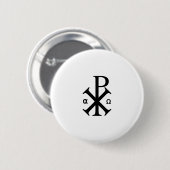 Chi Rho Christelijk symbool Ronde Button 5,7 Cm (Voorkant /achterkant)