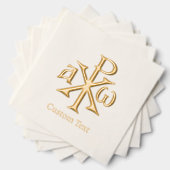 Chi Rho Christogram Folie Servetten (Insitu (Gestapeld))