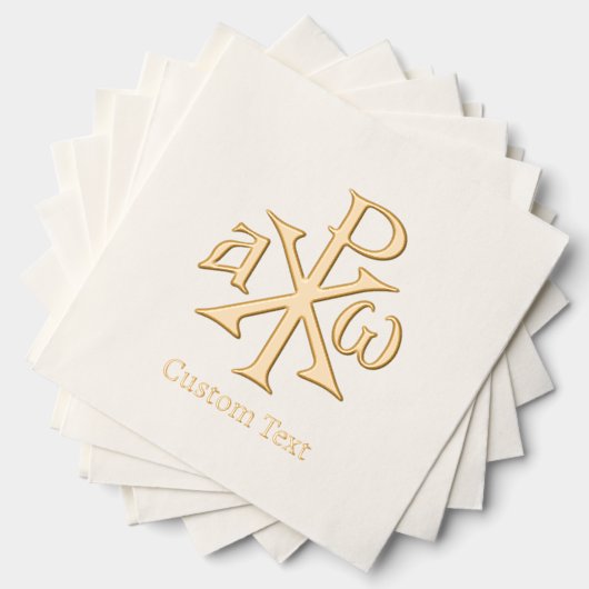 Chi Rho Christogram Folie Servetten (Insitu (Gestapeld))
