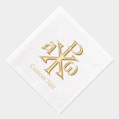 Chi Rho Christogram Folie Servetten (Rechts)