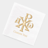 Chi Rho Christogram Folie Servetten (Links)