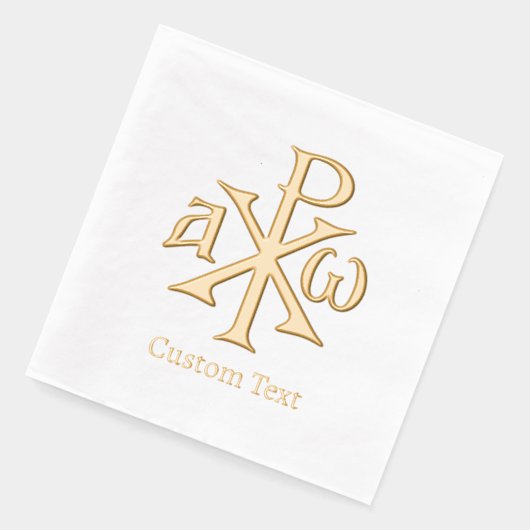 Chi Rho Christogram Folie Servetten (Links)