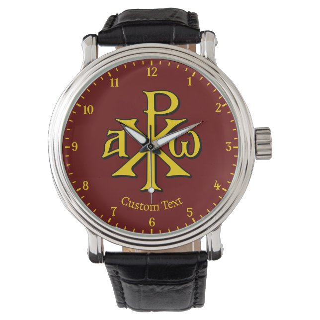 Chi Rho Christogram Horloge (Voorkant)