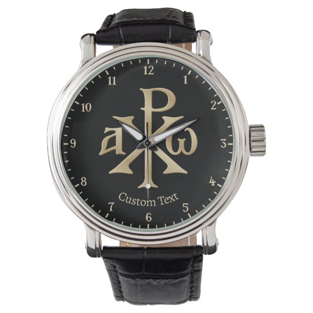 Chi Rho Christogram Horloge (Voorkant)