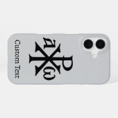 Chi Rho Christogram iPhone 16 Hoesje (Achterkant horizontaal)