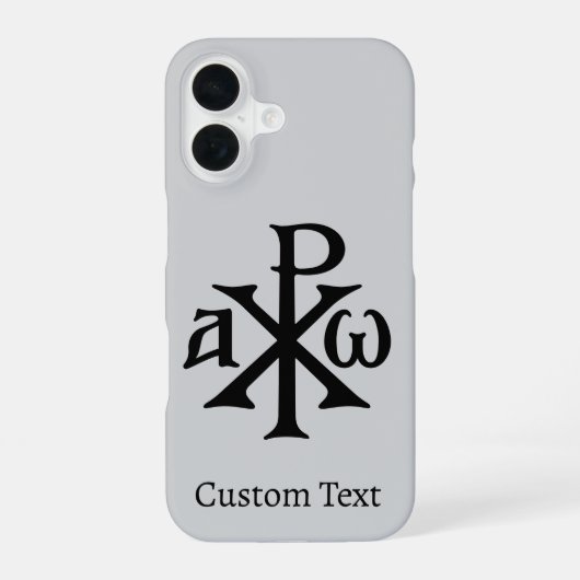 Chi Rho Christogram iPhone 16 Hoesje (Achterkant)