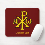 Chi Rho Christogram Muismat (Met muis)