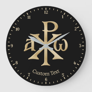 Chi Rho Christogram Muurklok Grote Klok