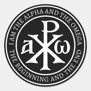 Chi Rho Christogram Ronde Sticker