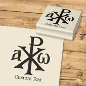 Chi Rho Christogram Rubberstempel