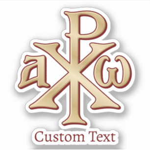 Chi Rho Christogram Sticker