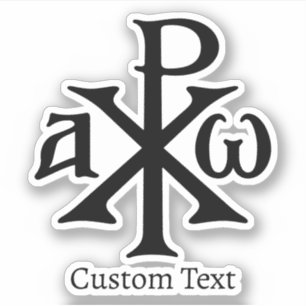 Chi Rho Christogram Sticker