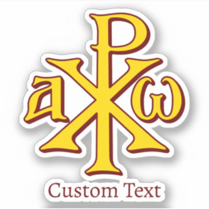 Chi Rho Christogram Sticker