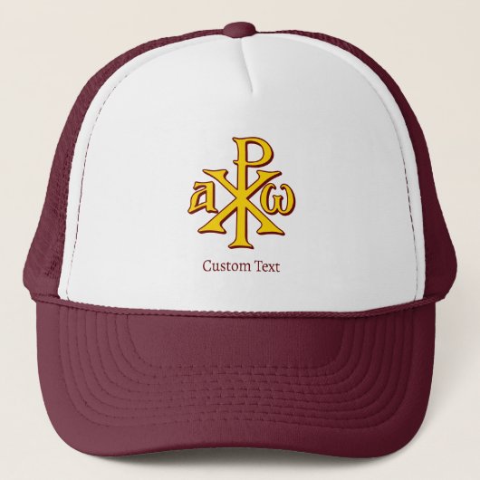 Chi Rho Christogram Trucker Pet (Voorkant)