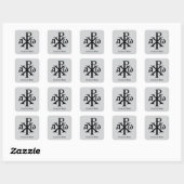Chi Rho Christogram Vierkante Sticker (Vel)