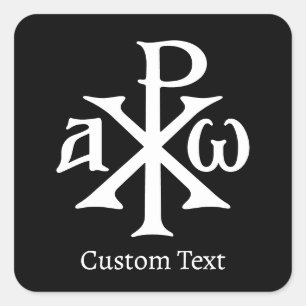 Chi Rho Christogram Vierkante Sticker