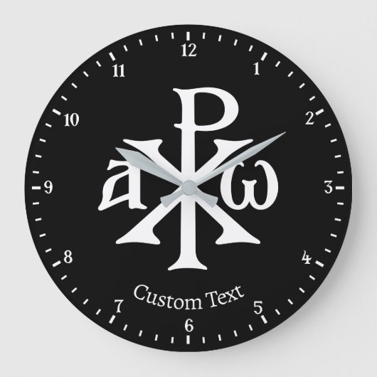 Chi Rho Christogram wandklok (Voorkant)