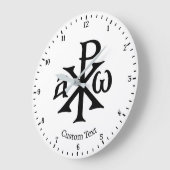Chi Rho Christogram Wandklok (Hoek)