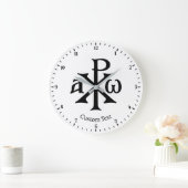 Chi Rho Christogram Wandklok (Huis)
