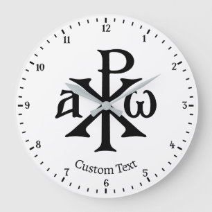 Chi Rho Christogram Wandklok