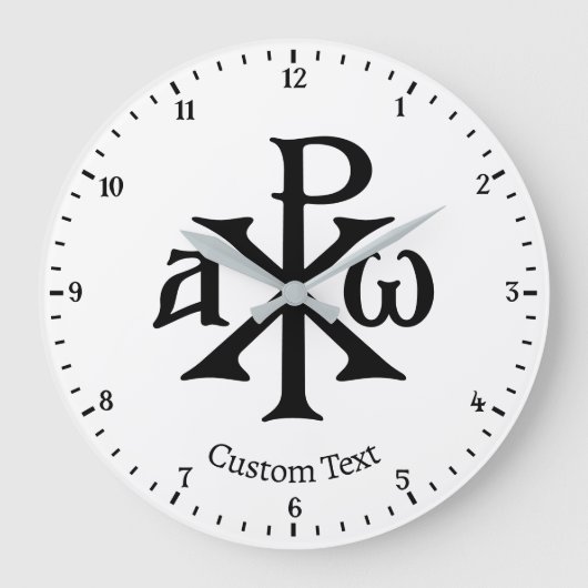 Chi Rho Christogram Wandklok (Voorkant)