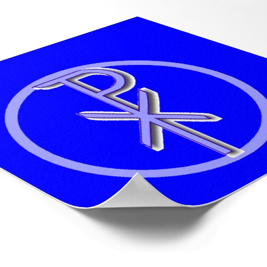 CHI-RHO Christus Poster (Hoek)