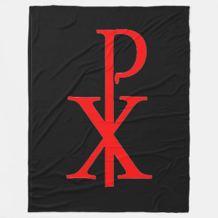 CHI RHO CRUCIFIX Fleece Blanket Deken
