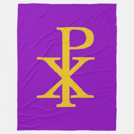CHI RHO CRUCIFIX Fleece Deken (Voorkant)