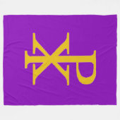 CHI RHO CRUCIFIX Fleece Deken (Voorkant (Horizontaal))