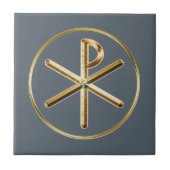 Chi-Rho-gloed Tegeltje (Voorkant)