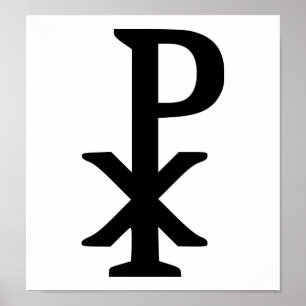 Chi rho - Jesus Poster