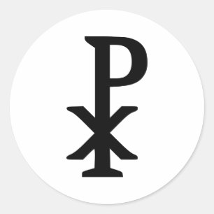Chi rho - Jesus Ronde Sticker