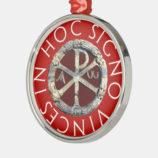Chi-Rho Metalen Ornament (Links)